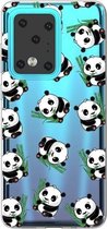 Voor Galaxy S20 Ultra Painted TPU beschermhoes (Panda)