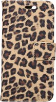 Apple iPhone SE (2020) Hoesje - Mobigear - Leopard Serie - Kunstlederen Bookcase - Geel - Hoesje Geschikt Voor Apple iPhone SE (2020)