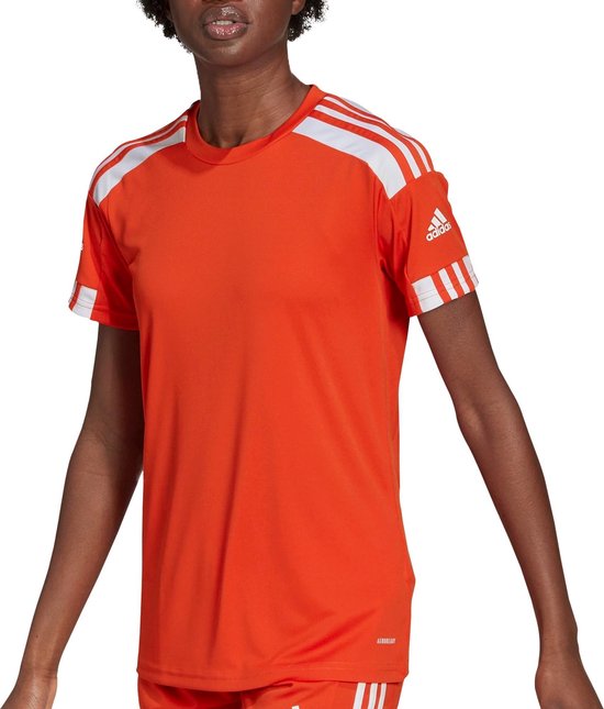 adidas Squadra 21 Sportshirt - Maat L - Vrouwen - Rood/oranje/Wit | bol.com