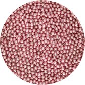 FunCakes Suikerparels - Eetbare Taartdecoratie - Medium - Metallic Roze 80g