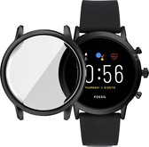 Geschikt voor FOSSIL Gen 5 Carlyle All-inclusive gegalvaniseerde TPU beschermende schaal (zwart)