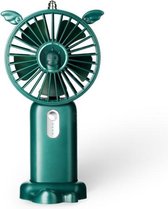 N12 Office Desktop USB Handheld Miniventilator, Diameter ventilator: 1200 MAH (Jade Green)