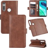 Voor Motorola Moto G Snelle Dual-Side Magnetische Gesp Horizontale Flip Leren Case met Houder & Kaartsleuven & Portemonnee (Bruin)