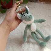 Piggy knuffel sleutelhanger pluche kleine hanger huwelijksfeest cadeau (groen)