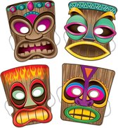 360 DEGREES - Set van Tiki maskers Hawaii
