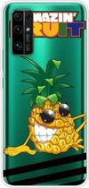 Voor Huawei Honor 30 schokbestendig geverfd transparant TPU beschermhoes (ananas)