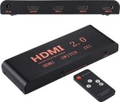3X1 4K / 60Hz HDMI 2.0-schakelaar met afstandsbediening, EU-stekker