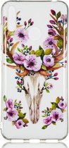 Sika Deer Pattern Noctilucent TPU Soft Case voor Huawei Enjoy 9