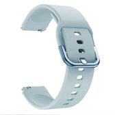 Voor Xiaomi Mi Watch Galvaniserende gesp Siliconen vervangende band Horlogeband (lichtblauw)