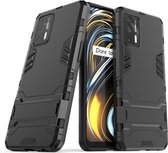 Voor OPPO Realme GT 5G PC + TPU schokbestendige beschermhoes met houder (zwart)
