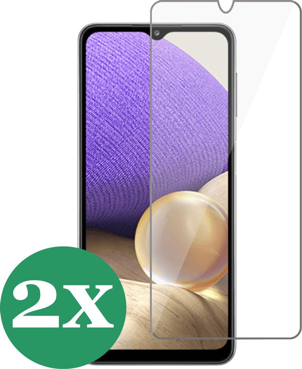 Screenprotector geschikt voor Samsung Galaxy A32 5G - Screen Protector Glas - 2 Stuks