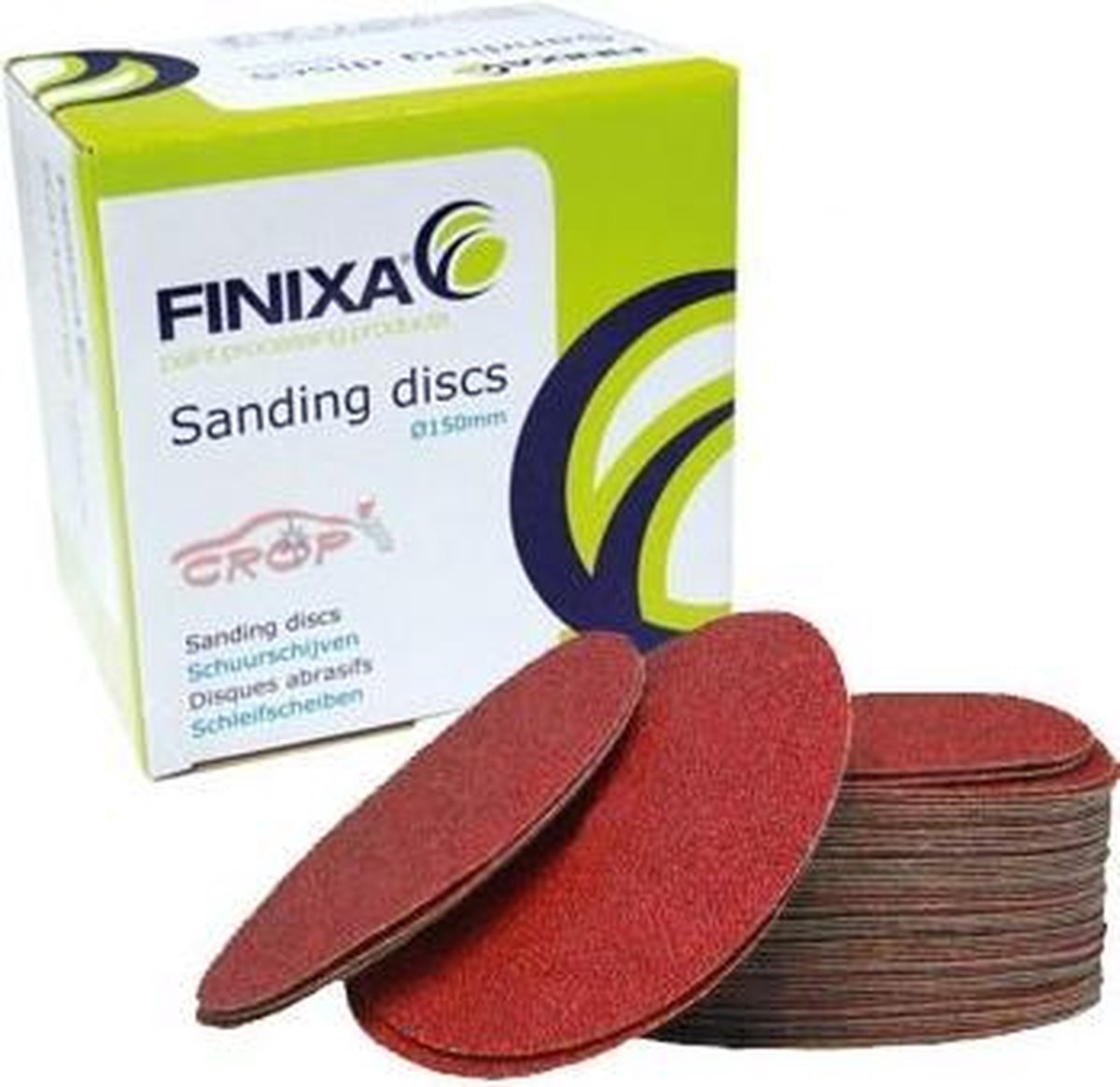 FINIXA SPDS Schuurschijven RED 150mm zonder gaten - P320