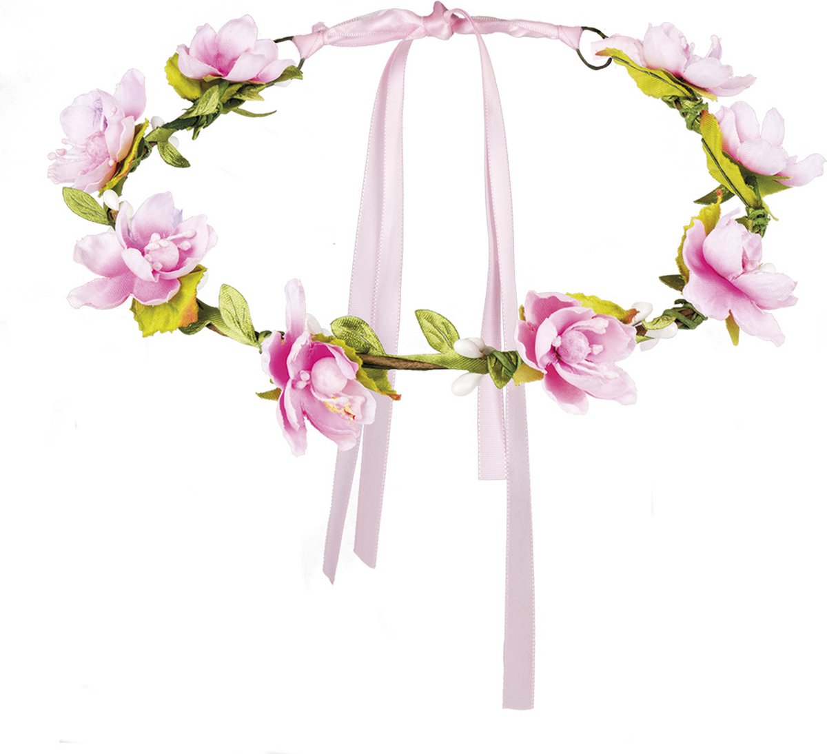 Boland - Hoofdband Mallorca Roze - Één maat - Volwassenen - Vrouwen - 60's & 70's - Hippie & Flower Power - Hawaii - Ibiza - Bohemian - Festival — afbeelding 8