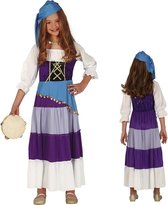 Gypsy jurk carnaval voor meisjes.maat 5/6 jaar