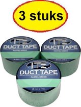 IT'z Duct Tape 40- Pastel Groen 3 stuks  48 mm x 10m  |  tape - plakband - ducktape - ductape