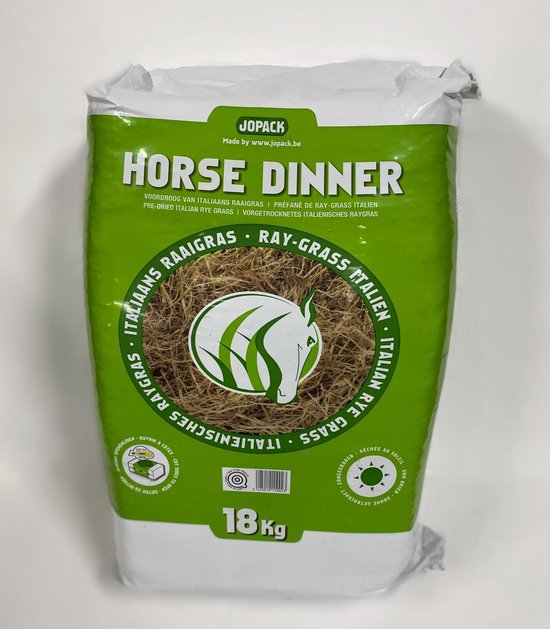 Horse dinner - 18 kg - voordroog - paard - voeding - ruwvoer | bol.com