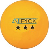 Atipick Tafeltennisballen 3 Sterren 40 Mm Oranje 6 Stuks