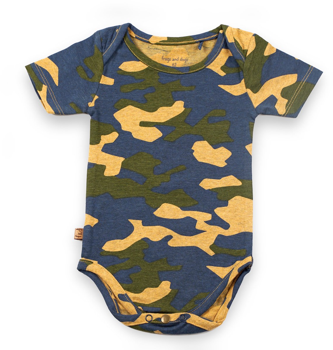 Frogs and Dogs - Romper - Camouflage - Multicolor - Maat 62 - Jongens