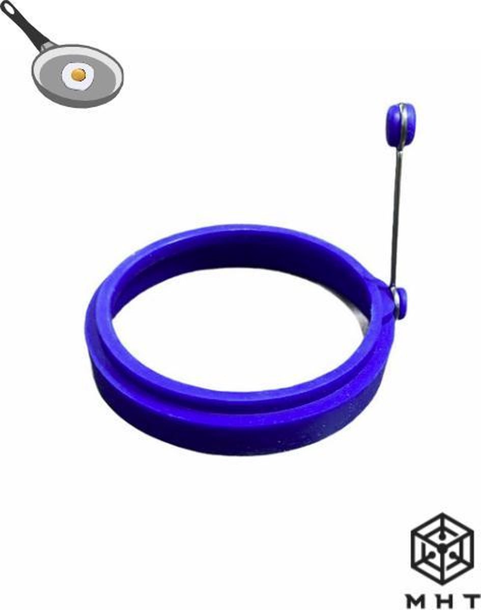 Ei Ring - Pancake Ring - Donker Blauw - Pancake Maker - 1 Stuk - Keuze uit 4 Verschillende Kleuren