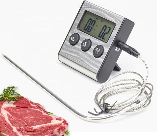 Vleesthermometer digitaal bbq thermometer - kernthermometer - oventhermometer