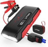 Utrai 12V Jumpstarter 20000 Mah / 1600A – Jump Starter - Acculader - met LCD scherm – LED Zaklamp en SOS noodlicht - 7L Benzine of 6.5L Diesel – Inclusief opbergtas en startkabels