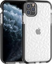 Voor iPhone 11 Pro Max schokbestendig Diamond Texture TPU beschermhoes (zwart)