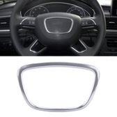 Auto Auto Stuurwiel Ring Cover Trim Sticker Decoratie voor Audi (Zilver)
