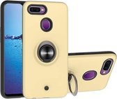 Voor OPPO F9 & F9 PRO 2 in 1 pc + TPU beschermhoes met 360 graden roterende ringhouder (goud)