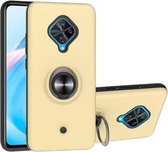 Voor Vivo V17 & Y9s 2 in 1 pc + TPU beschermhoes met 360 graden roterende ringhouder (goud)