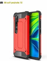 Voor Xiaomi Mi CC9 Pro / Note10 Magic Armor TPU + pc combinatiebehuizing (rood)