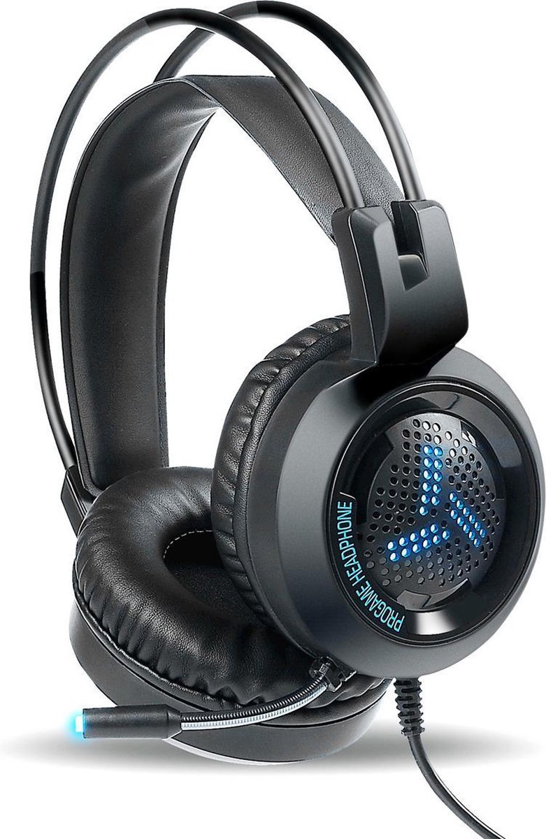 Varr Gaming USB Headset, 2x 3,5 inch audio, USB Breathing colors - black