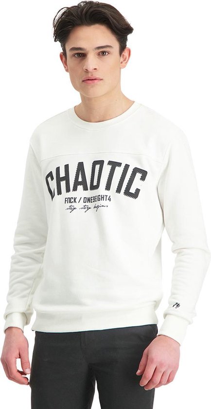 FnckFashion Pull Homme CHAOTIC " Edition Limited " Off White Cassé Taille S  | bol