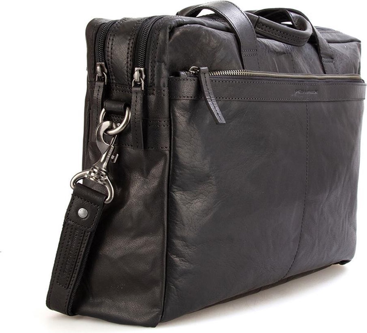 Leren Laptoptas - Colorado - Zwart