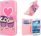 Samsung Grand Neo i9060 Hoesje Case Uiltjes Love Roze