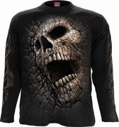 Spiral Longsleeve shirt -M- CRACKING UP Zwart