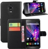 Wiko Wax Hoesje Wallet Case Zwart