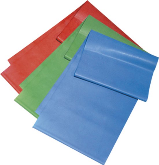 RS Sports weerstandsbanden set - Power body band - 120 x 15 cm - 1 stuk - Blauw