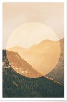 JUNIQE - Poster Alpen - foto -20x30 /Bruin & Geel