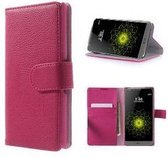 Telefoonhoesje - Book Case - Geschikt Voor LG G5 - Roze