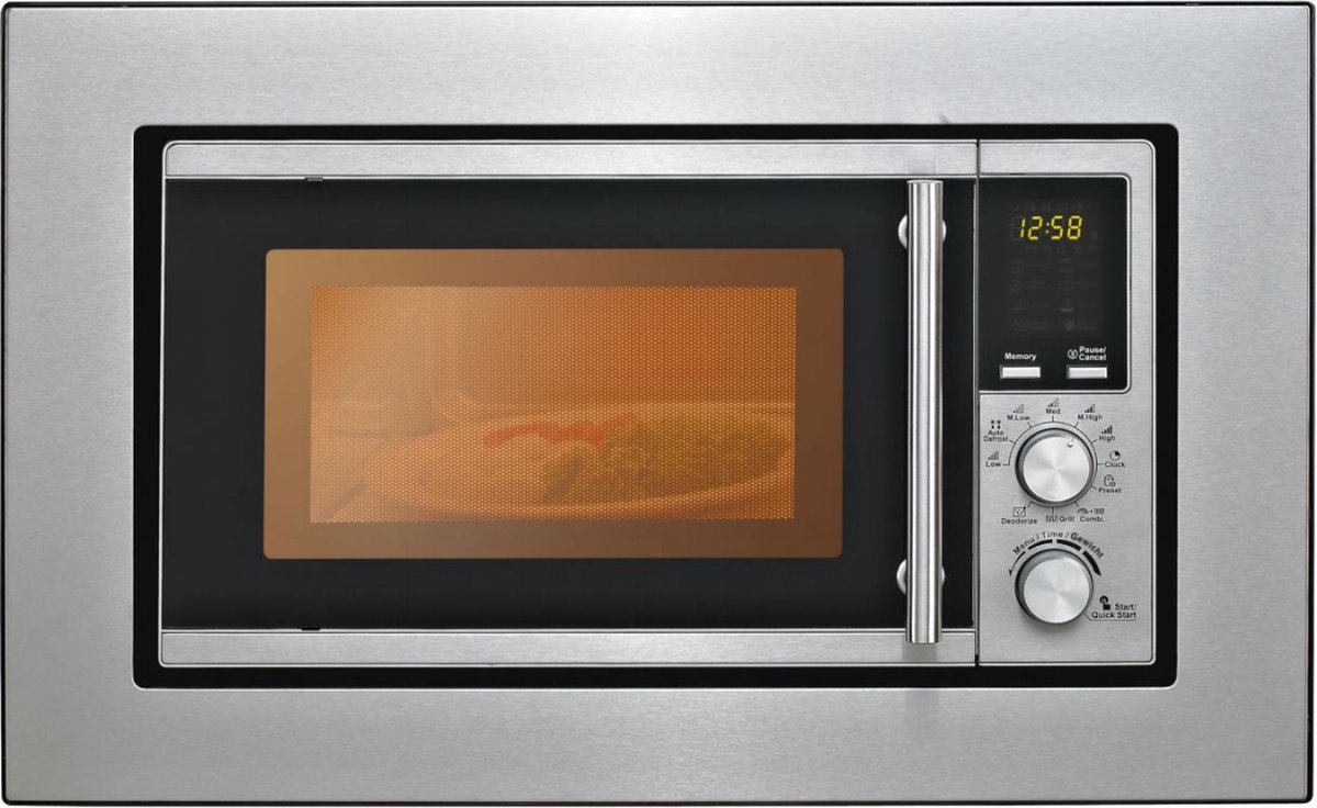 Silva Schneider EBM-G 880E Ingebouwd Grill-magnetron 17 l 700 W Zwart, Roestvrijstaal