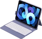 iPad Pro 11 (2021) case - QWERTY - Bluetooth Toetsenbord hoes - Met auto Wake/Sleep functie - Paars