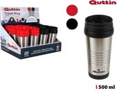 Staalreis GLAS 500ML BLACK / RED QUTTIN