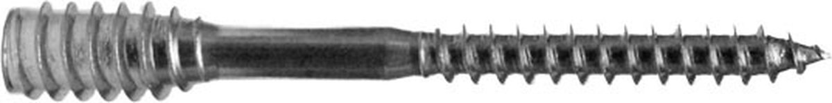Woodies - Afstandschroeven - Torx 25 - 6 x 180mm - Deeldraad - Verzinkt (50 stuks)