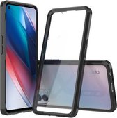 Voor OPPO Zoek X3 Lite Schokbestendig Krasbestendig TPU + Acryl Beschermhoes (Zwart)