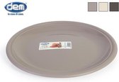 Effen gerecht 25cm toffee - geassorteerde kleuren