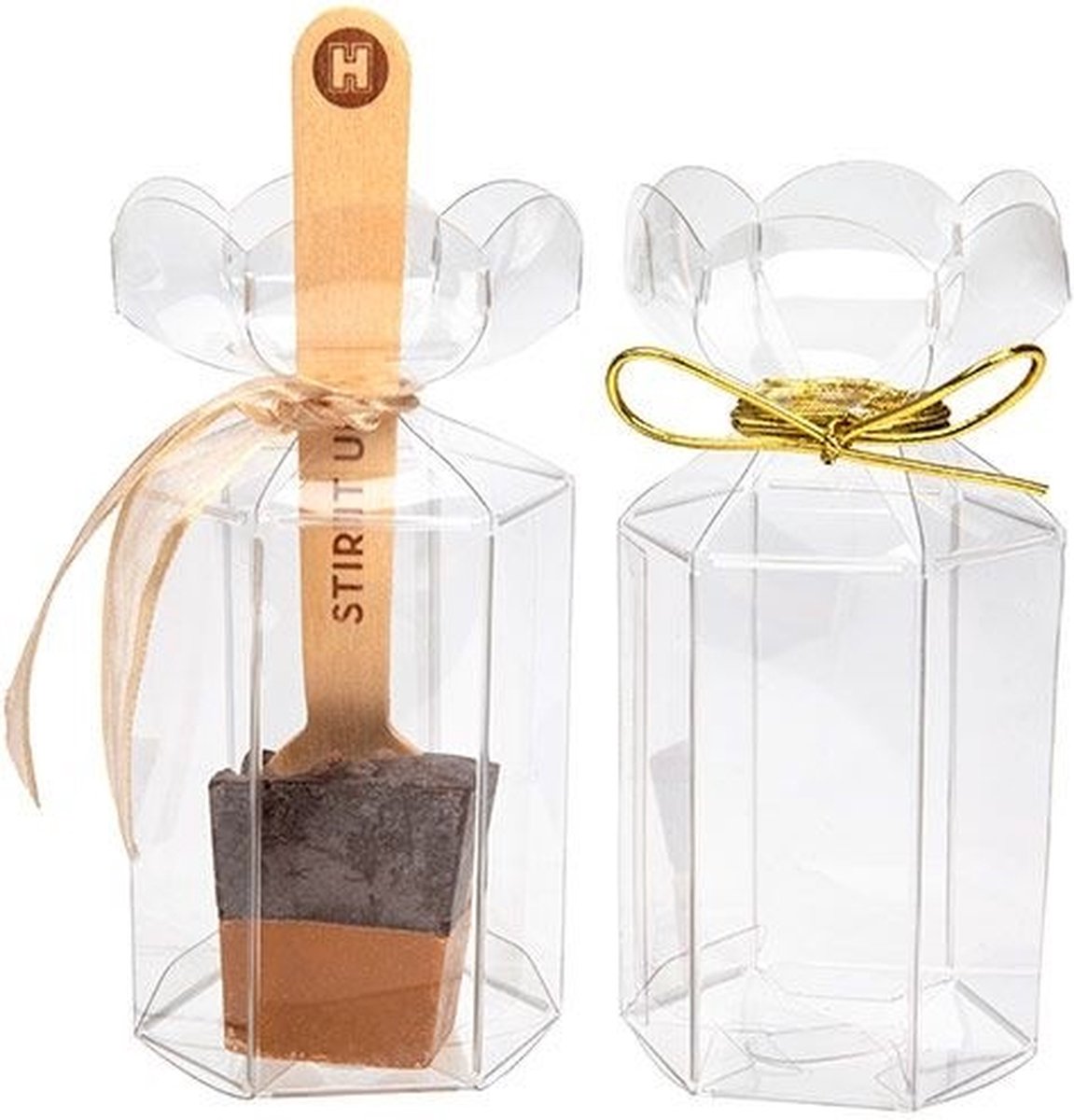 Goedkoopste Plastic Doosjes met Bloemvormige bovenzijde 4.9x4.9x7.6cm (25 stuks