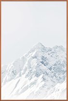 JUNIQE - Poster met kunststof lijst White Mountain 2 -40x60 /Grijs &