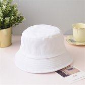 Emilie collection - Vissershoed - bucket hat - katoen - wit