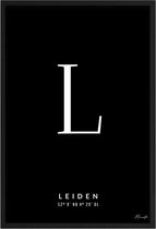 Poster Letter L Leiden A2 - 42 x 59,4 cm (Exclusief Lijst)