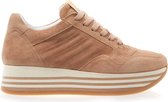 VIA VAI Mila Bow Sneakers - Suede - Beige - Maat 40